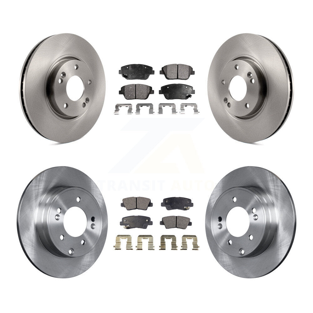 Kit de plaquettes de frein à disque semi-métalliques avant et arrière, pour Hyundai Sonata Kia Optim