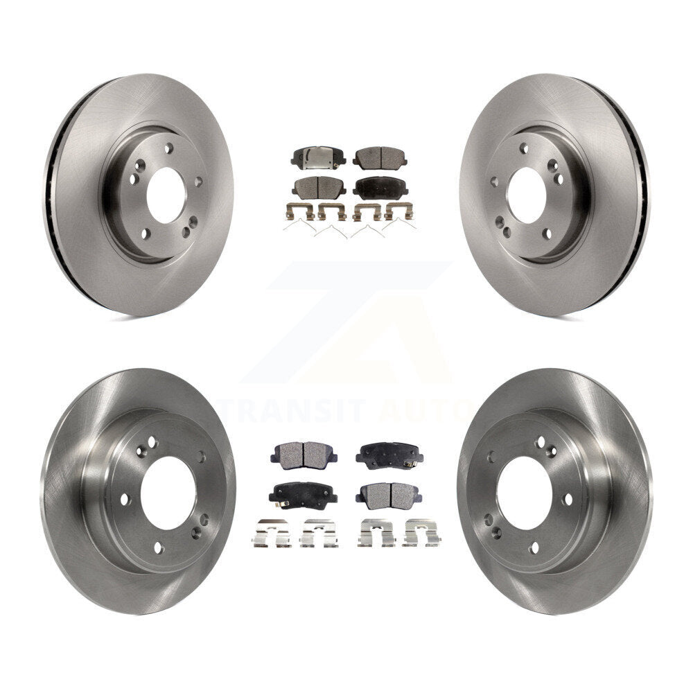 Kit de plaquettes semi-métalliques de Rotor de frein à disque avant et arrière, pour Kia Forte Forte 2017 – 2018