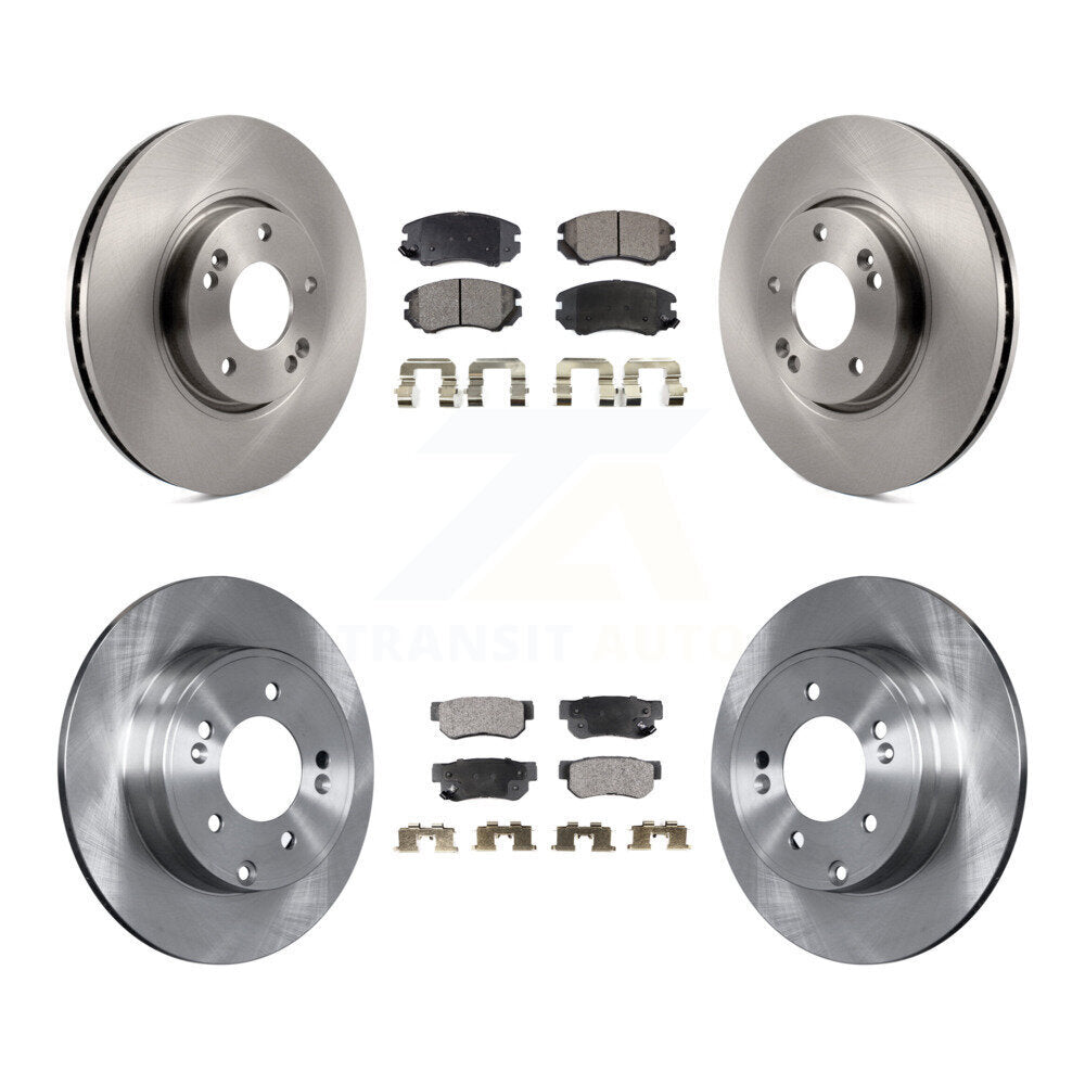 Kit de rotors de frein à disque avant et arrière et plaquettes semi-métalliques pour Hyundai Sonata 3,3 l