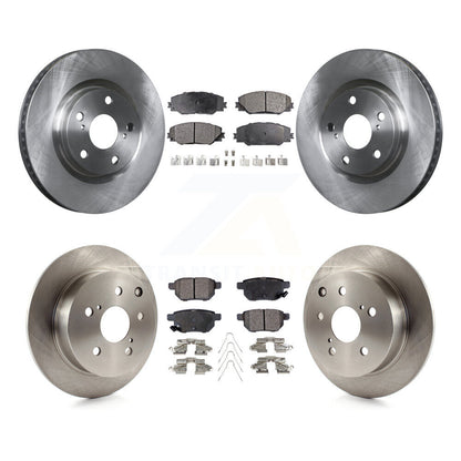 Kit de rotor de frein à disque avant et arrière et plaquettes semi-métalliques pour Toyota Matrix XR 2010