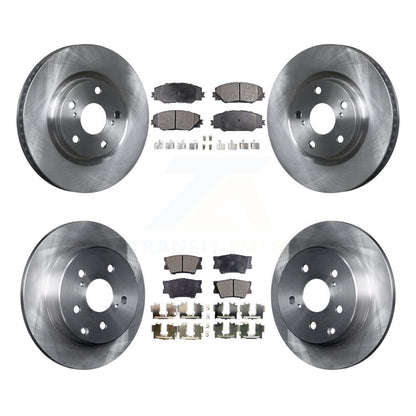 Kit de disques de frein à disque avant et arrière et plaquettes semi-métalliques pour Toyota RAV4