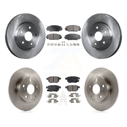 Kit de rotors de frein à disque avant et arrière et plaquettes semi-métalliques pour Scion tC 2011-2016