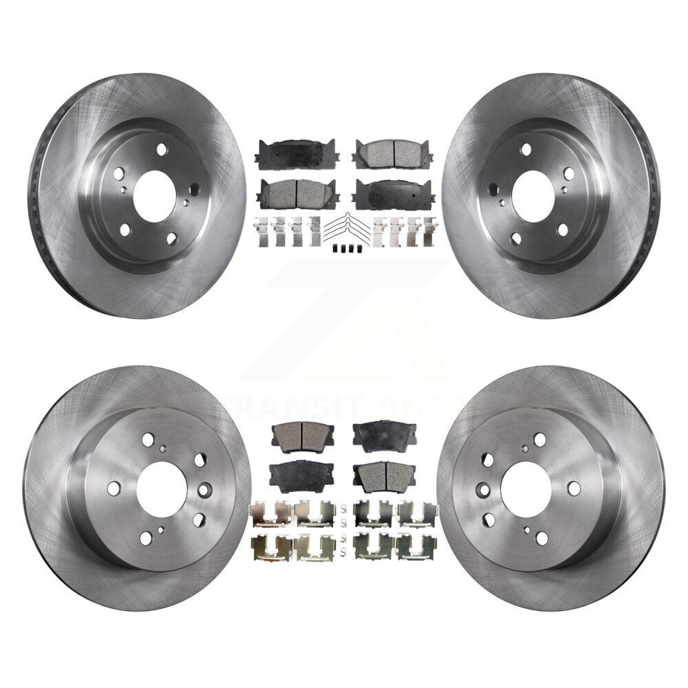 Kit de plaquettes semi-métalliques de Rotor de frein avant et arrière, pour Toyota Camry Lexus ES350 Avalo