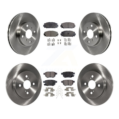 Kit de rotor de frein avant et arrière et plaquettes semi-métalliques pour Toyota Yaris L L 2012-2013