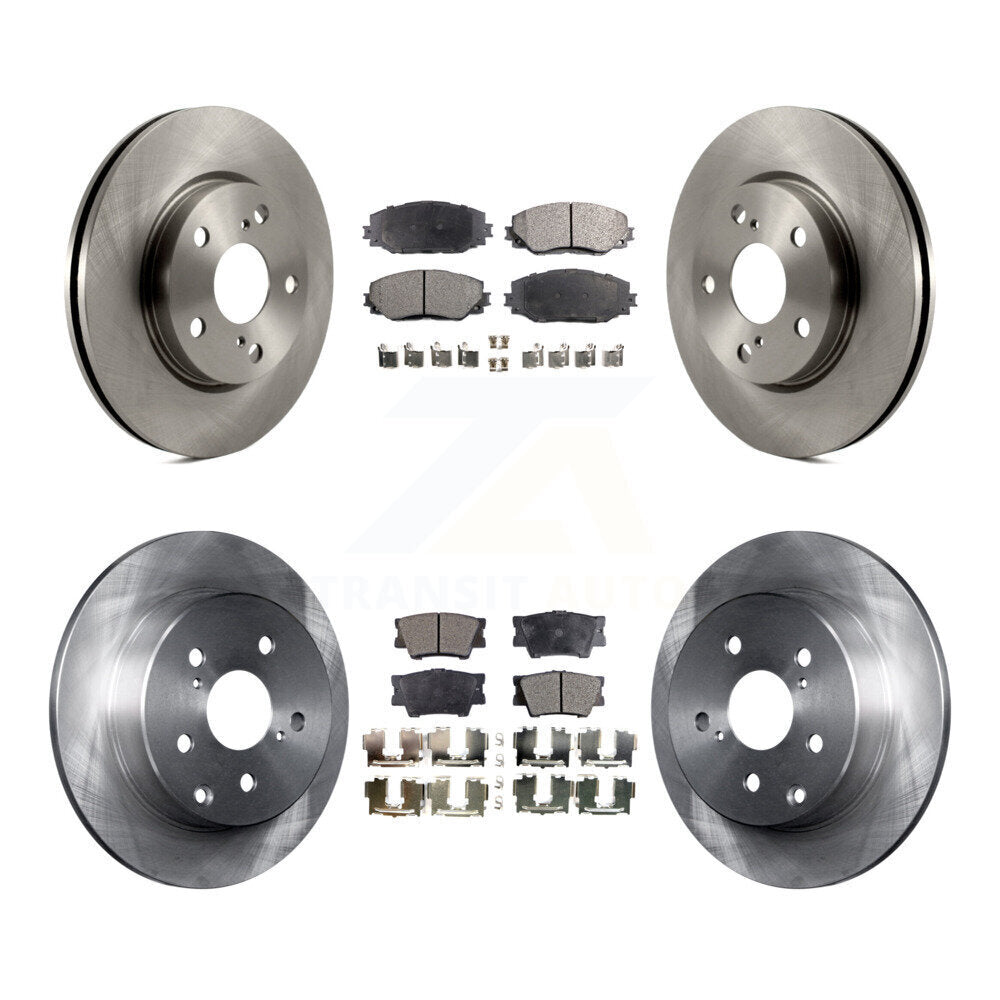 Rotor de frein à disque avant et arrière et Kit de plaquettes semi-métalliques pour Toyota RAV4 Lexus HS250