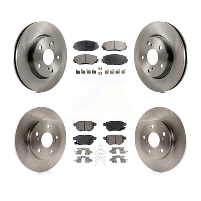 Kit de rotors de frein à disque avant et arrière et plaquettes semi-métalliques pour Scion xB 2008-2015