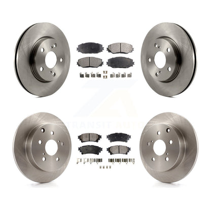 Rotor de frein à disque avant et arrière et Kit de plaquettes semi-métalliques pour Toyota Prius 2012 – 2018