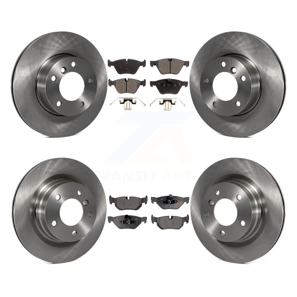 Kit de rotors de frein à disque avant et arrière et plaquettes semi-métalliques pour BMW 328i 323i 325i