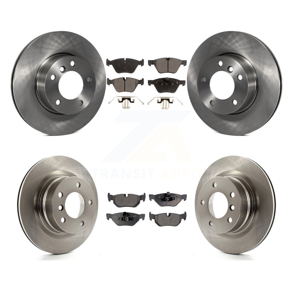 Kit de rotors de frein à disque avant et arrière et plaquettes semi-métalliques pour BMW 128i 2008-2013