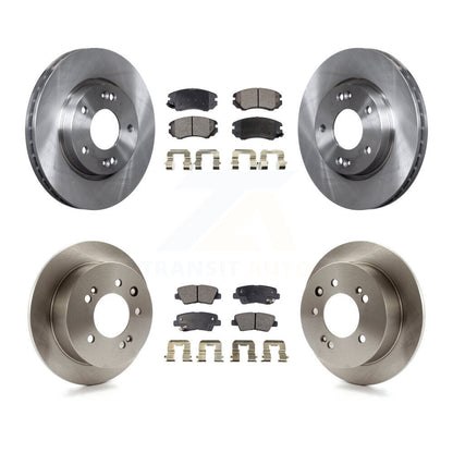 Kit de rotor de frein avant et arrière et plaquettes semi-métalliques pour Hyundai Elantra à partir de 03 23 1
