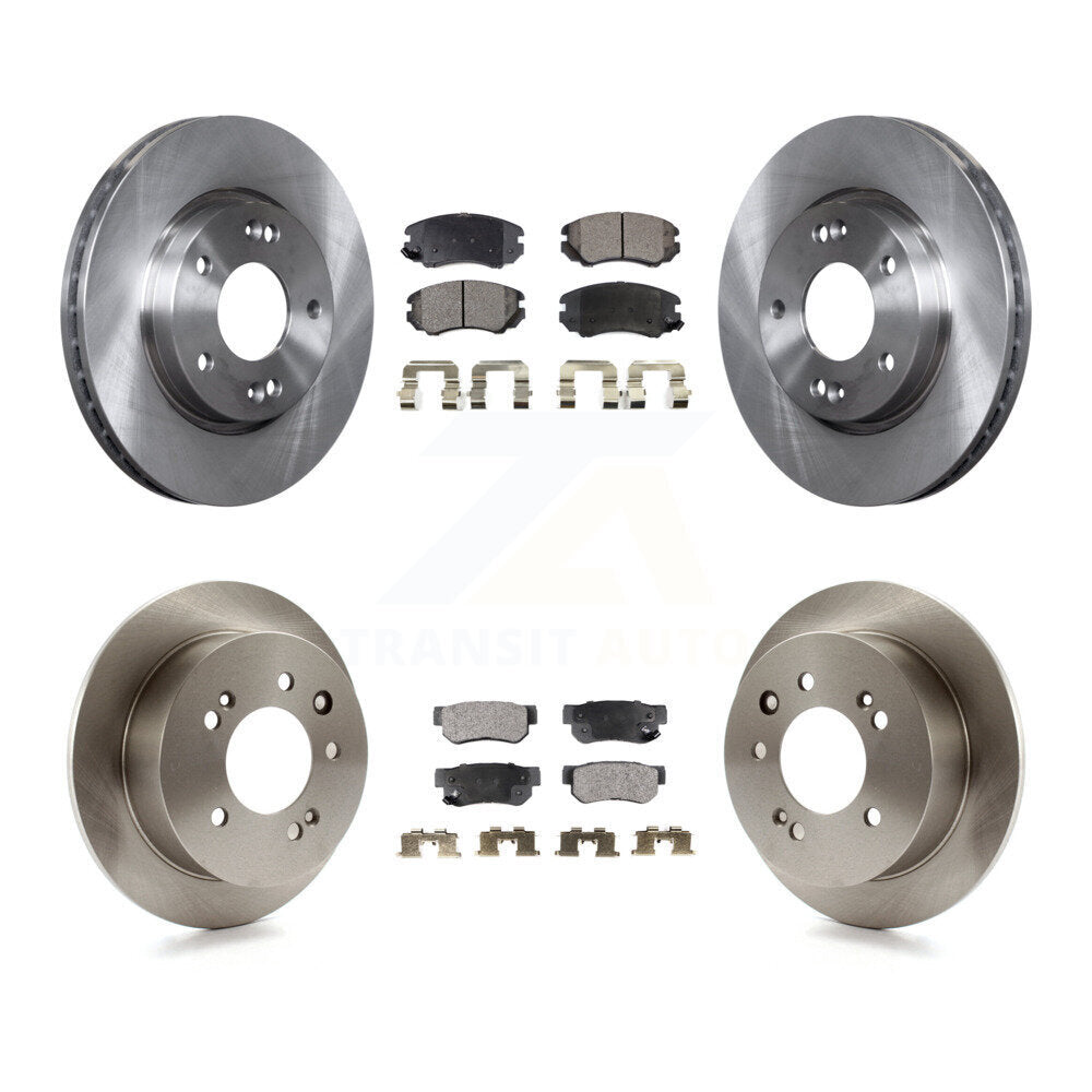 Kit de rotors de frein à disque avant et arrière et plaquettes semi-métalliques pour Hyundai Elantra