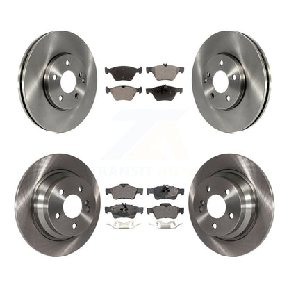 Rotors de frein à disque avant et arrière et Kit de plaquettes semi-métalliques pour Mercedes-Benz E320 E30