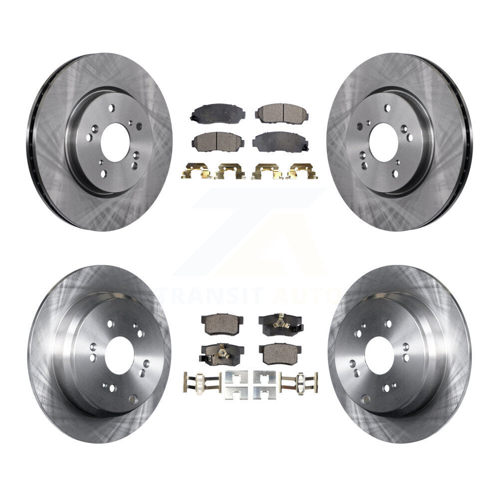 Kit de rotors de frein à disque avant et arrière et plaquettes semi-métalliques pour Honda CR-V Acura RD