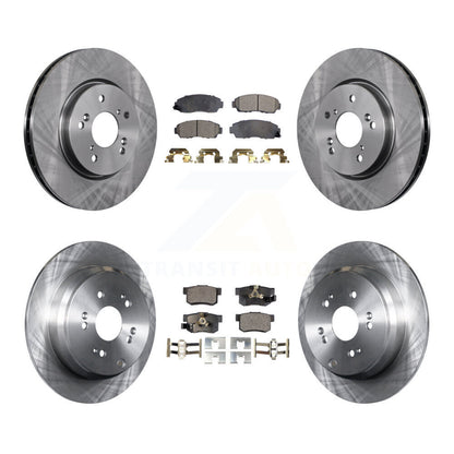 Kit de rotors de frein à disque avant et arrière et plaquettes semi-métalliques pour Honda CR-V Acura RD