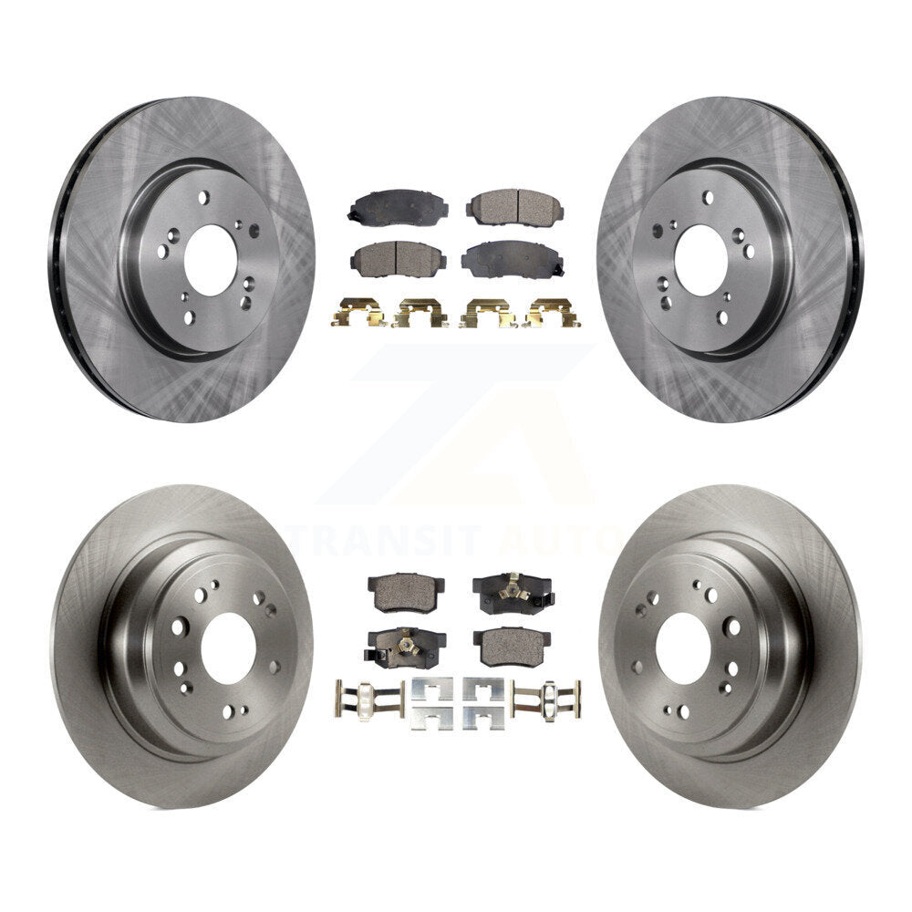 Kit de Rotor de frein à disque avant et arrière et plaquettes semi-métalliques pour Honda Accord Crosstou