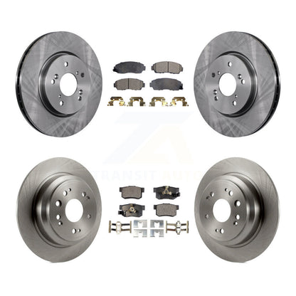 Kit de Rotor de frein à disque avant et arrière et plaquettes semi-métalliques pour Honda Accord Crosstou