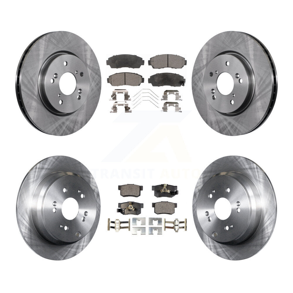 Rotor de frein à disque avant et arrière et Kit de plaquettes semi-métalliques pour Honda CR-V AW 2012 – 2016