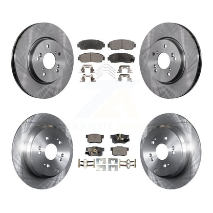 Rotor de frein à disque avant et arrière et Kit de plaquettes semi-métalliques pour Honda CR-V AW 2012 – 2016