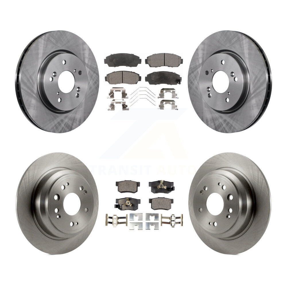 Kit de rotor de frein à disque avant et arrière et plaquettes semi-métalliques pour Honda Crosstour Accor