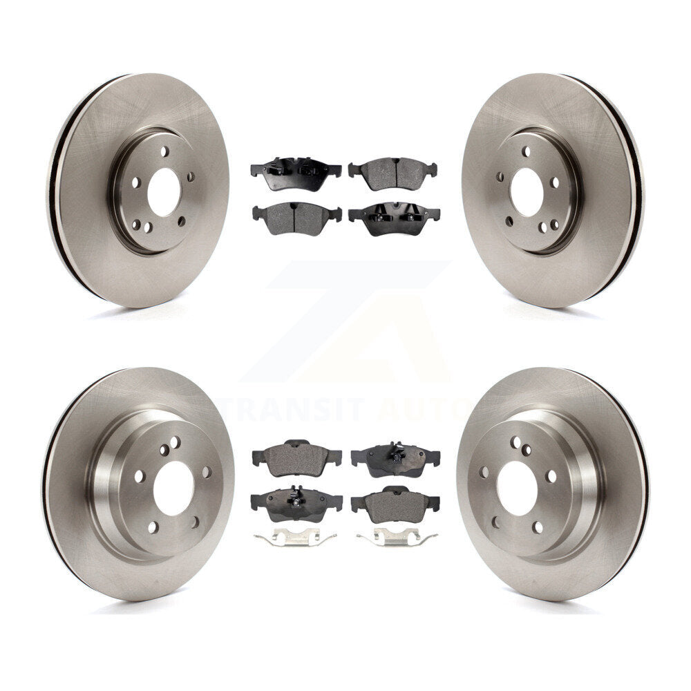 Kit de rotor de frein à disque avant et arrière et plaquettes semi-métalliques pour Mercedes-Benz E550 AW