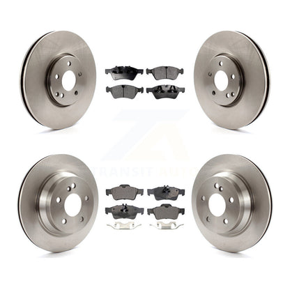 Kit de rotor de frein à disque avant et arrière et plaquettes semi-métalliques pour Mercedes-Benz E550 AW
