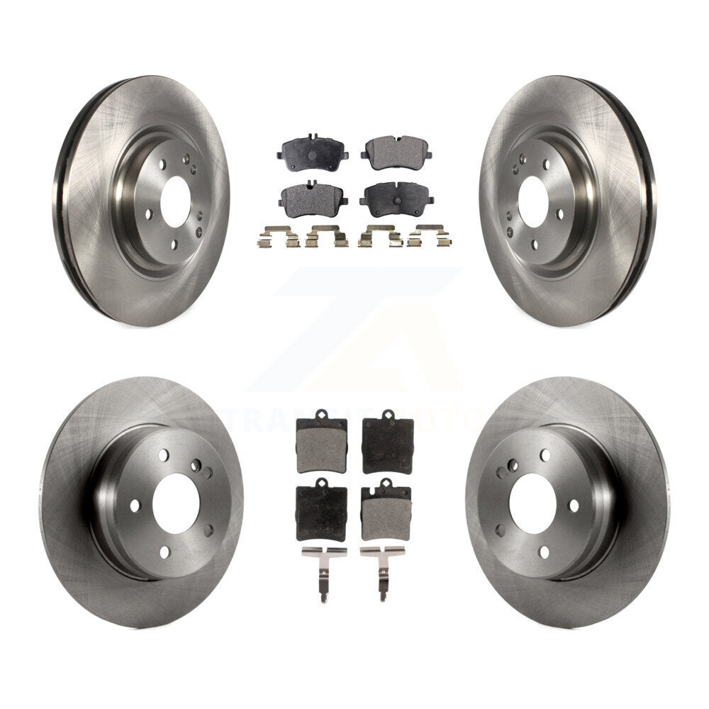 Kit de disques de frein à disque avant et arrière et plaquettes semi-métalliques pour Mercedes-Benz C320