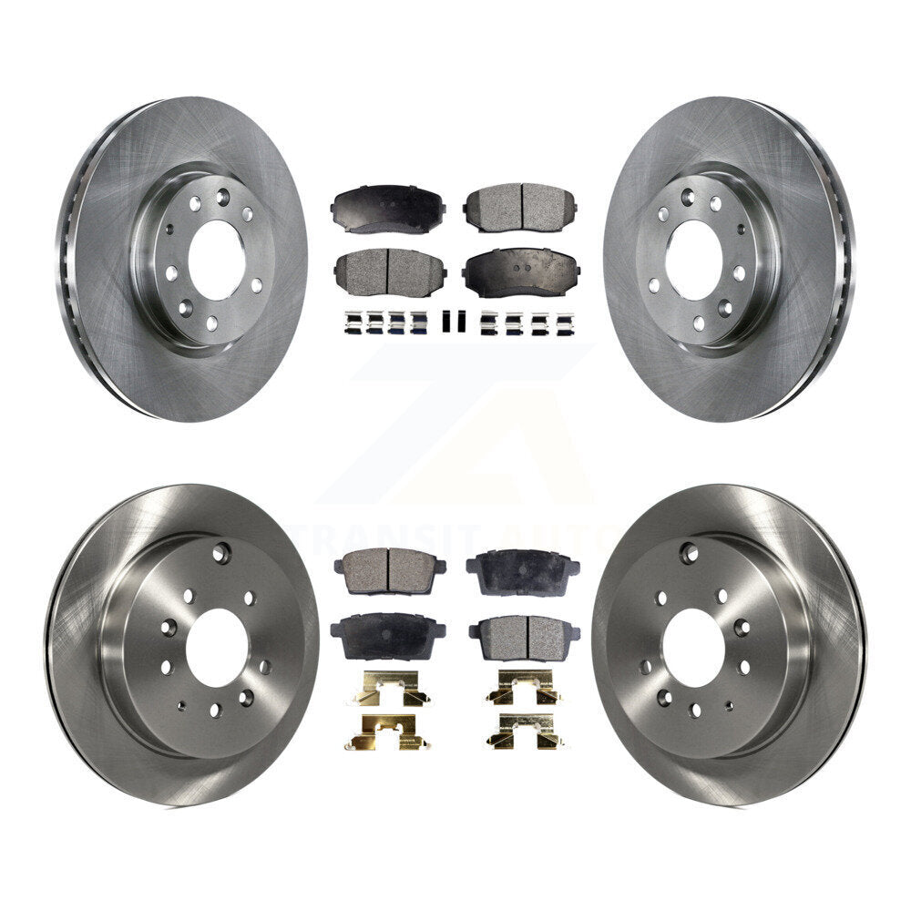 Rotors de frein avant arrière et Kit de plaquettes semi-métalliques pour Mazda CX-7 Ford Edge Lincol