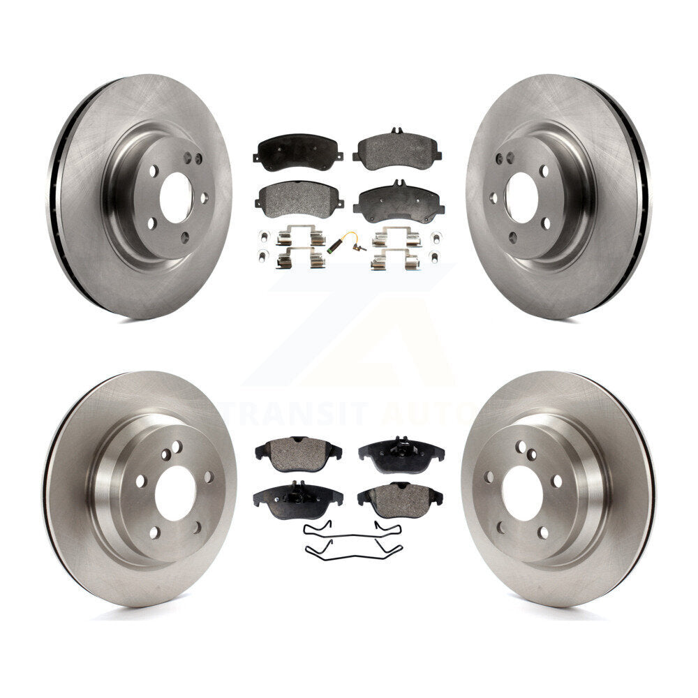 Kit de rotor de frein avant et arrière et plaquettes semi-métalliques pour Mercedes-Benz GLK350 GLK25