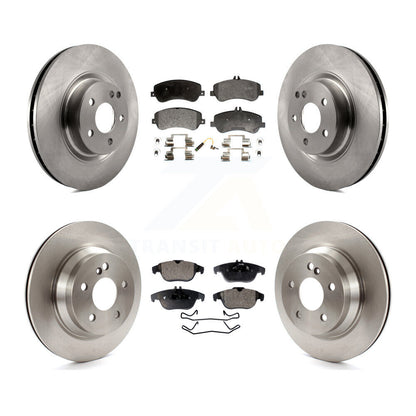 Kit de rotor de frein avant et arrière et plaquettes semi-métalliques pour Mercedes-Benz GLK350 GLK25