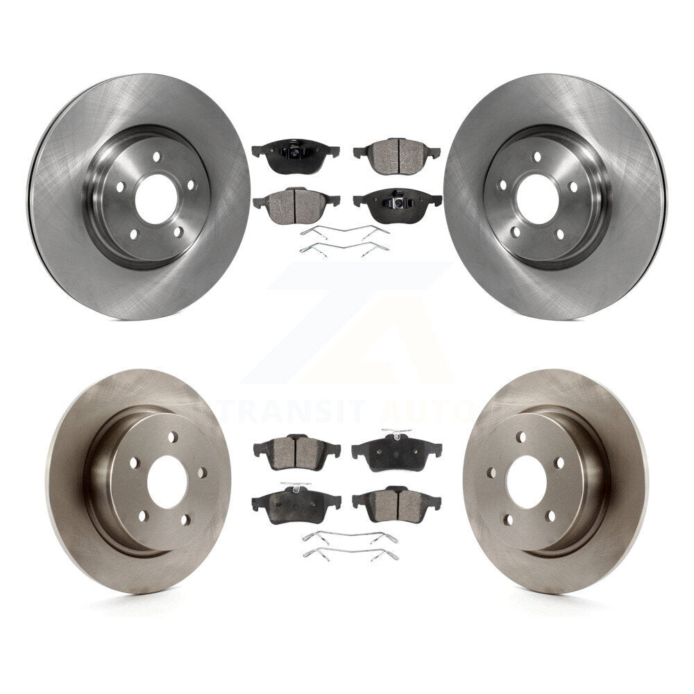 Kit de disques de frein à disque avant et arrière et plaquettes semi-métalliques pour Ford Transit Connect