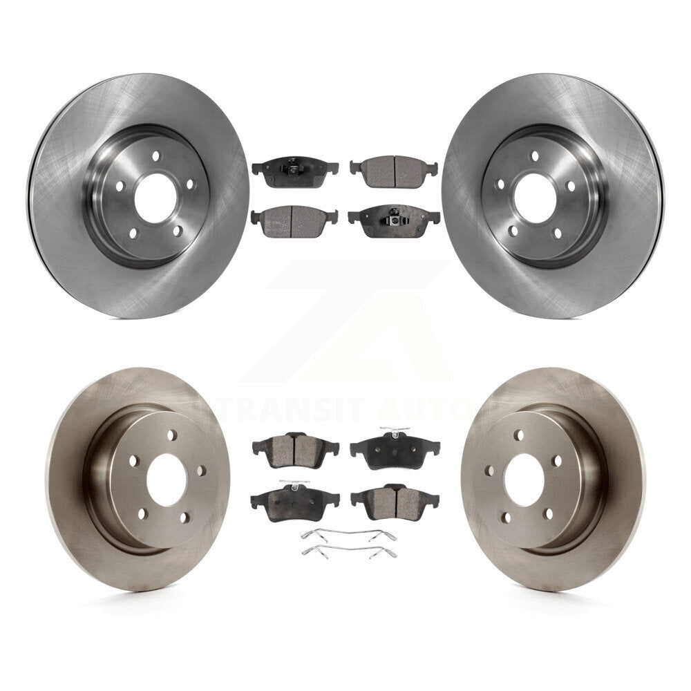 Kit de rotor de frein avant et arrière et plaquettes semi-métalliques pour Ford Escape Transit Connect