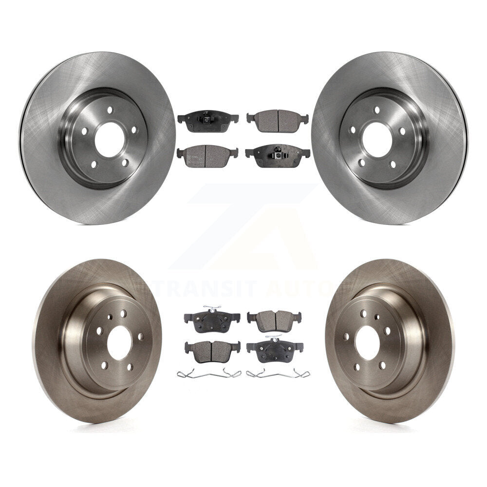 Rotors de frein à disque avant et arrière et Kit de plaquettes semi-métalliques pour Ford Escape Lincoln MK