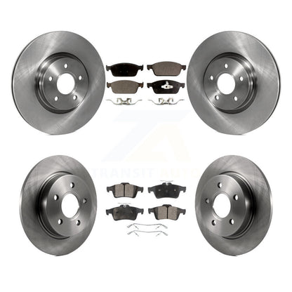 Rotors de frein à disque avant et arrière et kit de plaquettes semi-métalliques pour Ford Focus S 2013-2018