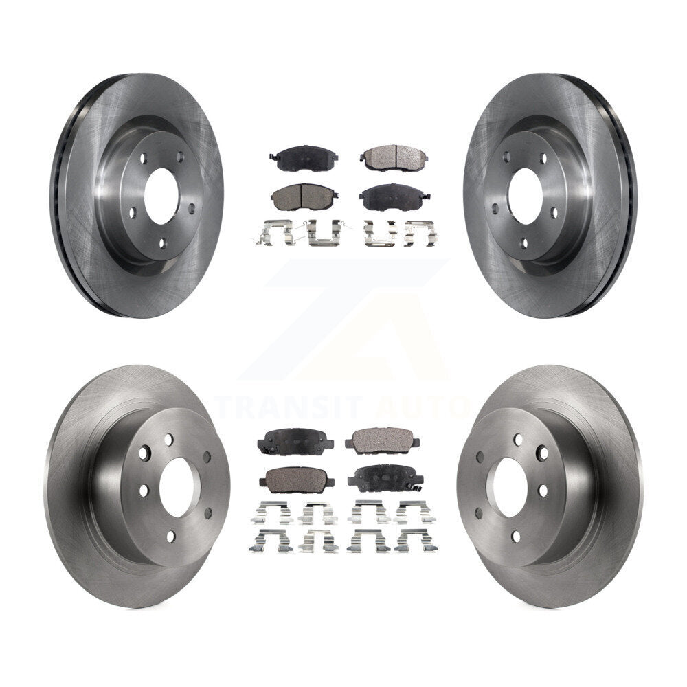 Kit de disques de frein à disque avant et arrière et plaquettes semi-métalliques pour Nissan Altima