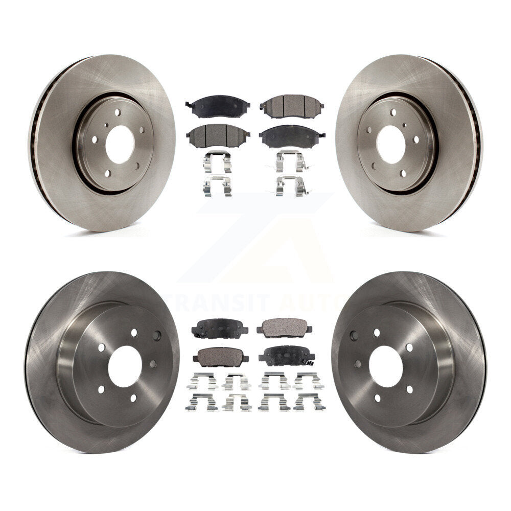 Rotors de frein à disque avant et arrière et Kit de plaquettes semi-métalliques pour INFINITI FX35 FX37 FX4