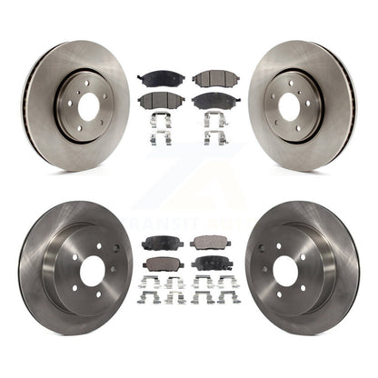 Rotors de frein à disque avant et arrière et Kit de plaquettes semi-métalliques pour INFINITI FX35 FX37 FX4
