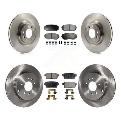 Kit de rotors de frein à disque avant et arrière et plaquettes semi-métalliques pour Mazda CX-2007-2015