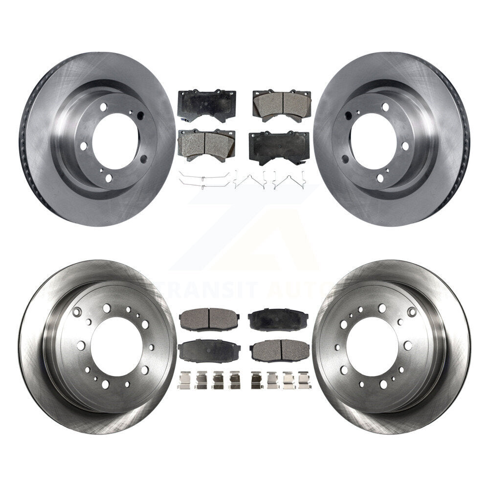 Kit de rotor de frein avant et arrière et plaquettes semi-métalliques pour Toyota Tundra Sequoia Lexu