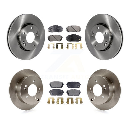 Kit de disques de frein à disque avant et arrière et plaquettes semi-métalliques pour Kia Rondo 2007 – 2009