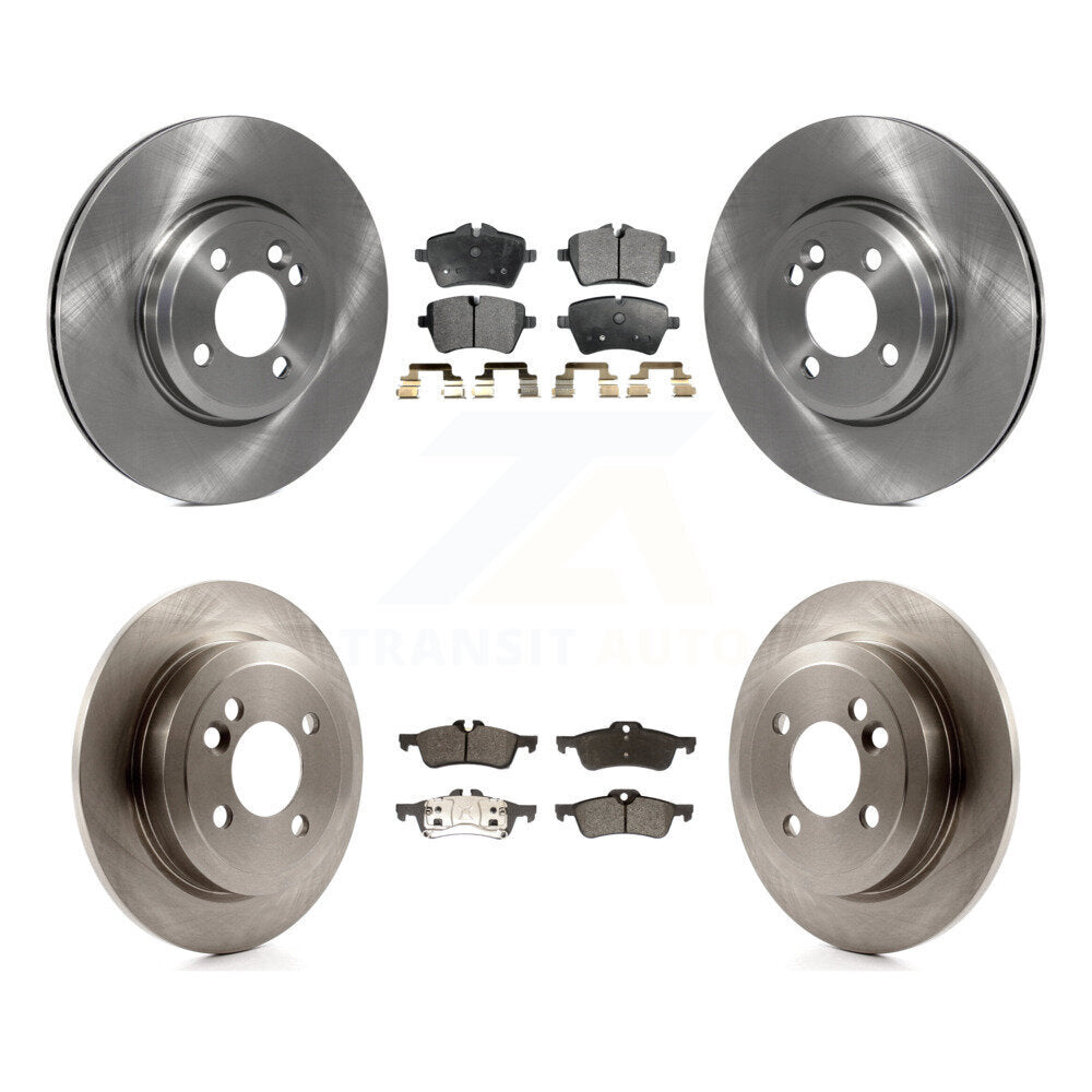 Kit de disques de frein à disque avant et arrière et plaquettes semi-métalliques pour Mini Cooper