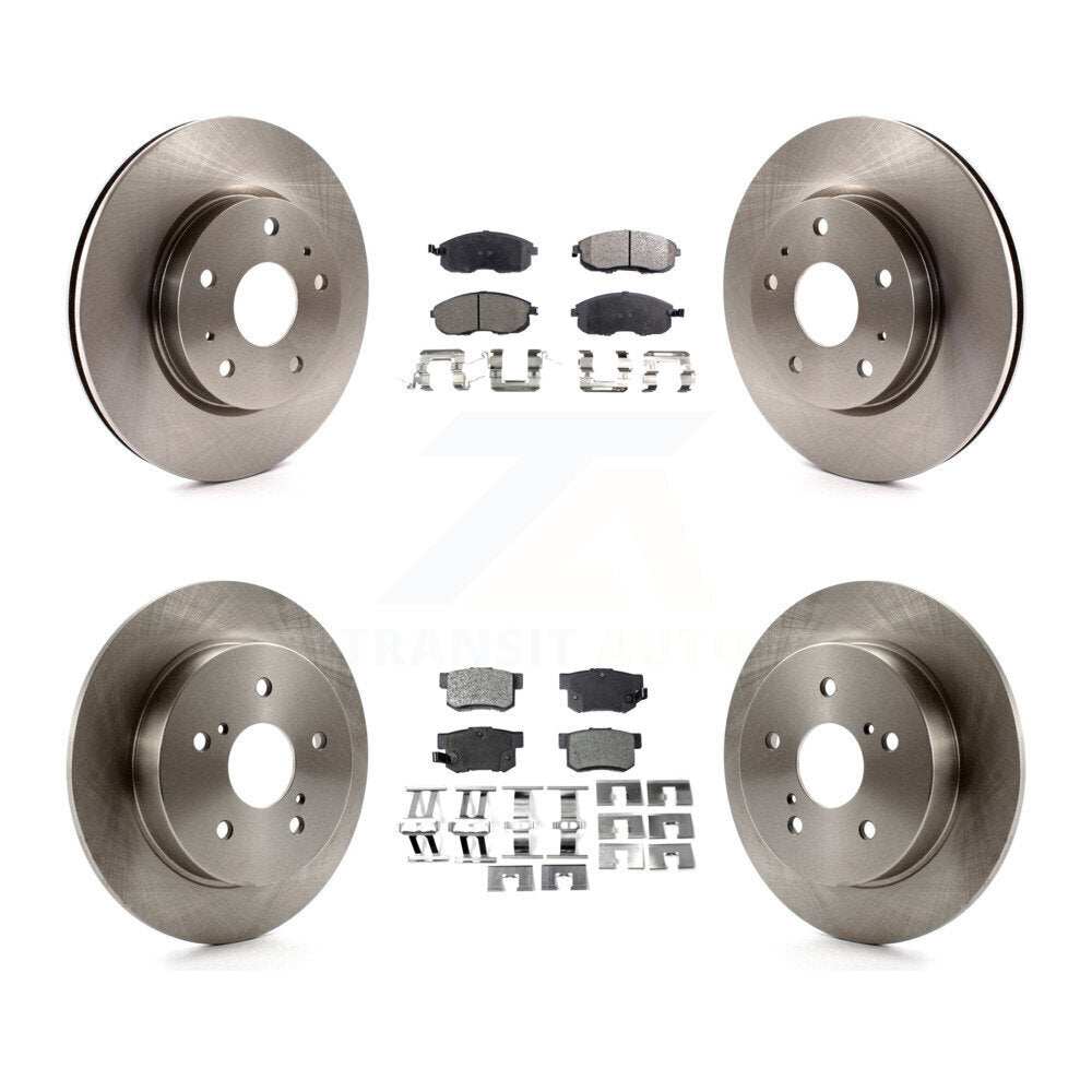 Kit de rotors de frein à disque avant et arrière et plaquettes semi-métalliques pour Suzuki SX4 Crossove