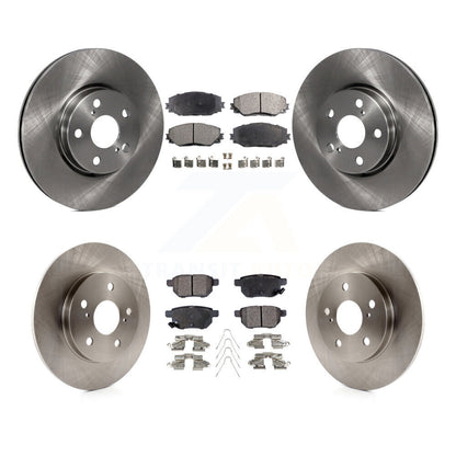 Kit de rotors de frein à disque avant et arrière et plaquettes semi-métalliques pour Toyota Matrix