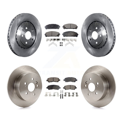 Kit de rotor de frein avant et arrière et plaquettes semi-métalliques pour Toyota Highlande 2008-2013