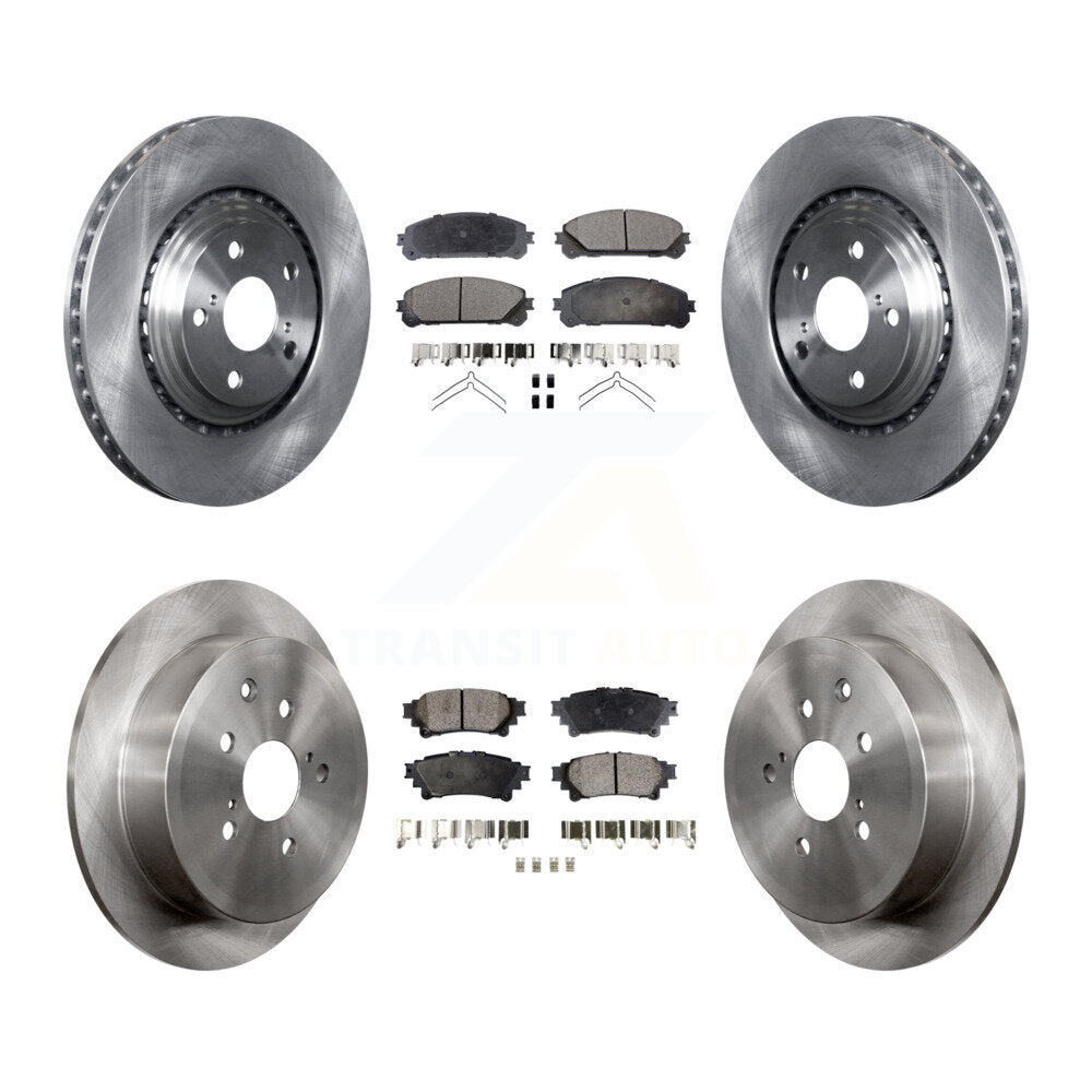 Kit de plaquettes de frein semi-métalliques pour Rotors de frein avant et arrière, pour Toyota Sienna Highlander Lexu