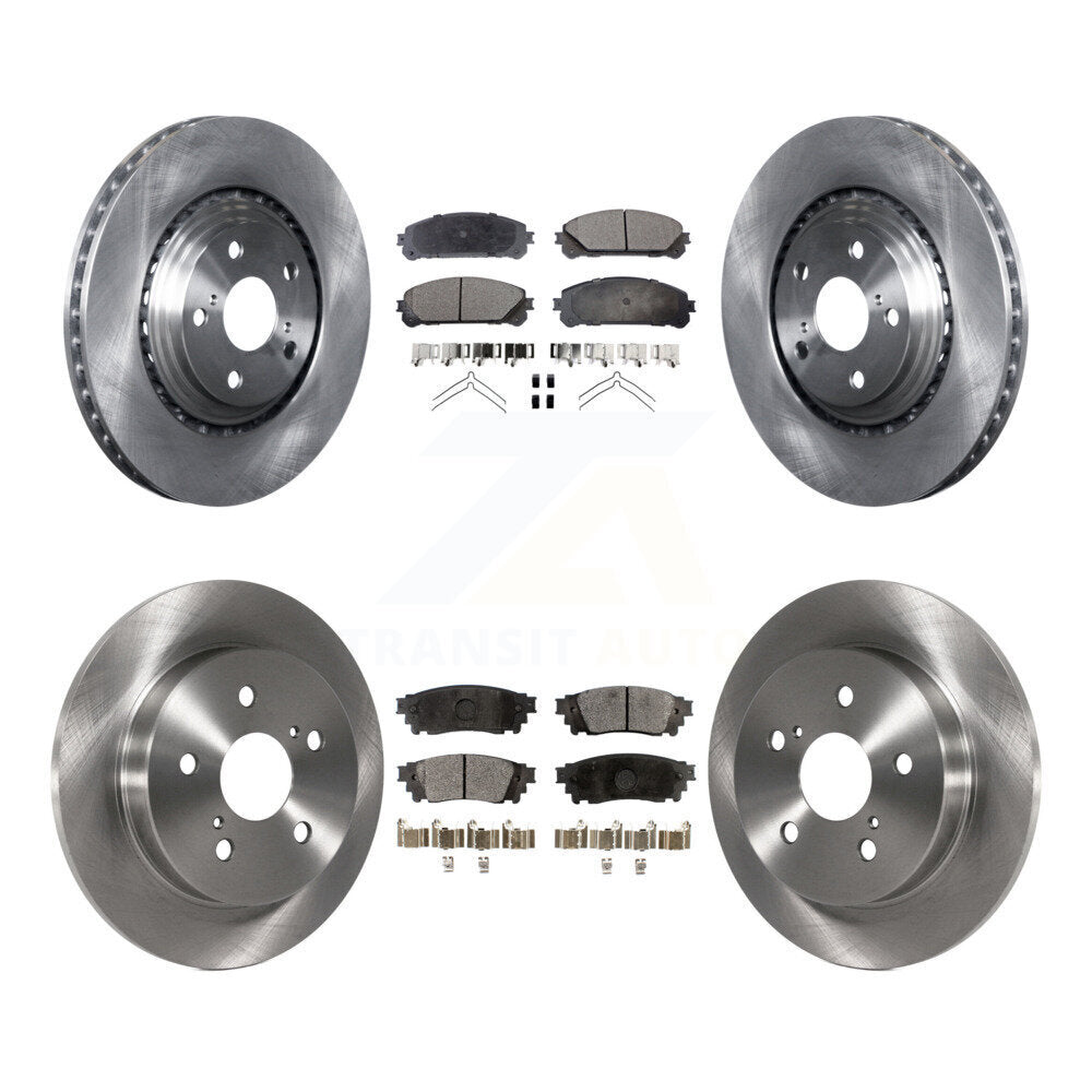 Rotors de frein à disque avant et arrière, Kit de plaquettes semi-métalliques pour Lexus NX300 NX200t NX300