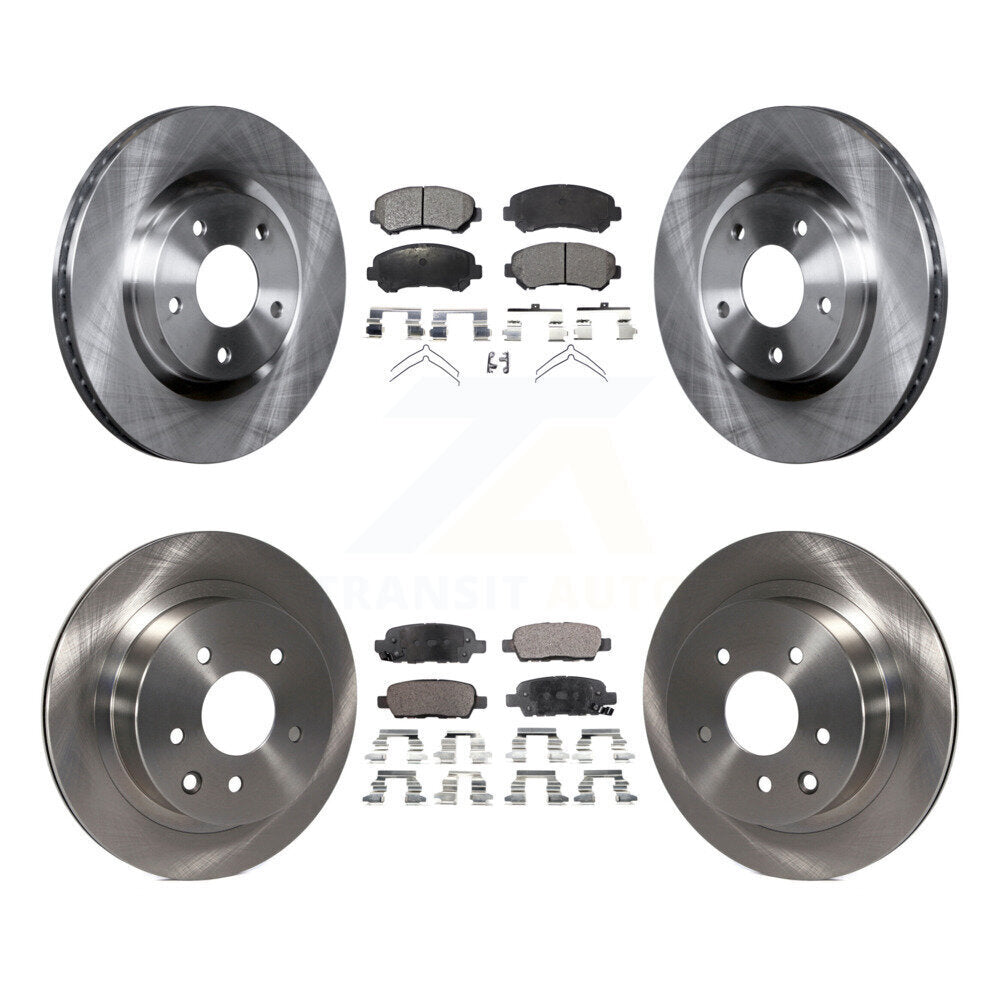 Kit de disques de frein à disque avant et arrière et plaquettes semi-métalliques pour Nissan Rogue Select