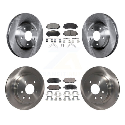Kit de disques de frein à disque avant et arrière et plaquettes semi-métalliques pour Nissan Rogue Select