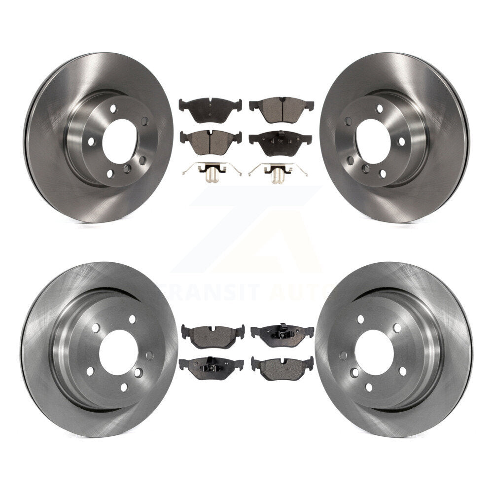 Kit de rotors de frein à disque avant et arrière et plaquettes semi-métalliques pour BMW 328xi K8F-10135