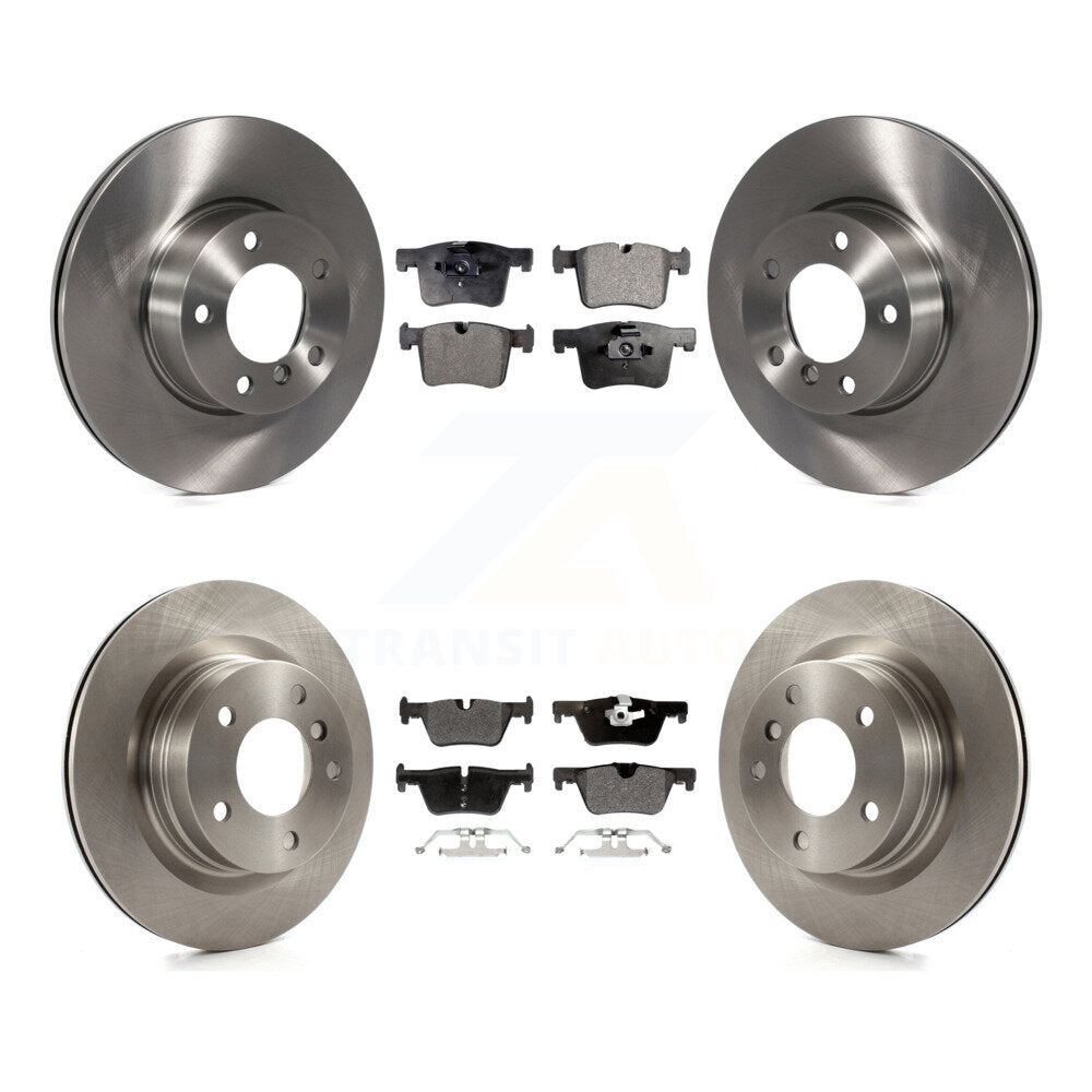 Kit de rotors de frein à disque avant et arrière et plaquettes semi-métalliques pour BMW 320i 328d
