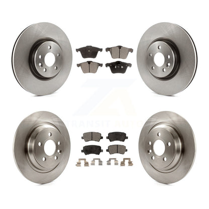 Kit de rotors de frein à disque avant et arrière et plaquettes semi-métalliques pour Volvo S60 V70